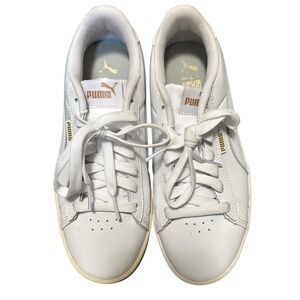 Puma Jada Sneakers Womens 7 White Excellent Platform Gold Accents